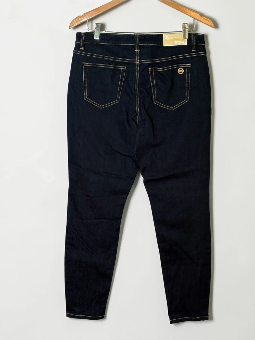 NWT Michael Kors MK Izzy Skinny Jeans New Midnight Dark Wash Size 10